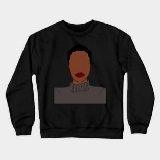 Minimalist Boho African American Woman Crewneck Sweatshirt